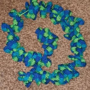 Crocheted Spiral Scarf - Handmade